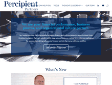 Tablet Screenshot of percipientpartners.com